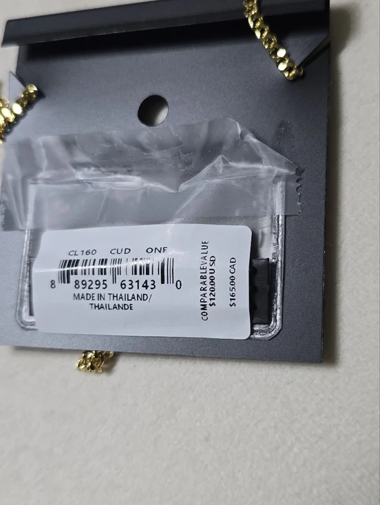 Coach Gold-Tone Letter Necklace - Picture 5 of 5